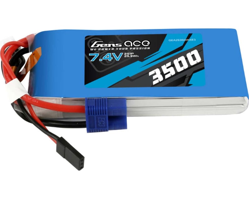 Gens Ace Receiver 2800mAh 2S battery with EC3 photo
