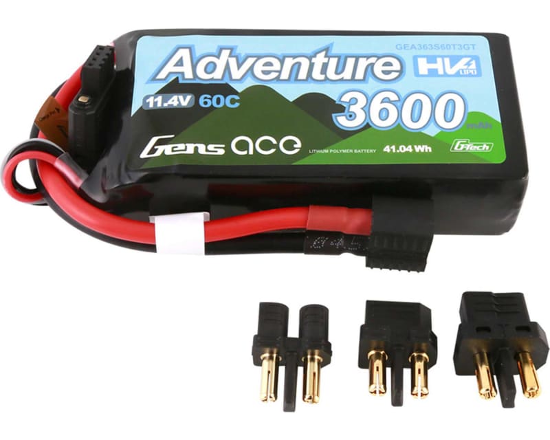 Tap to zoom 11.4v 3600mah 3s 60c G-Tech Smart LiPo: Universal