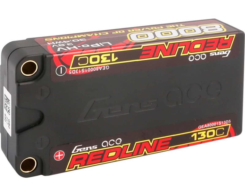 8000mAh 1S 3.8V 130C LCG shorty/5mm bullet