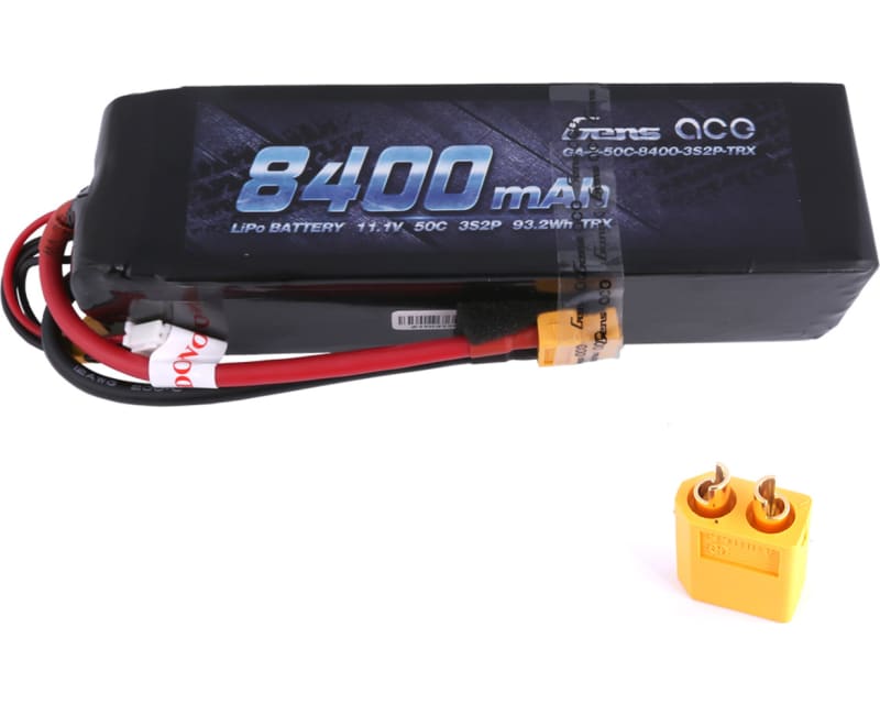 Tap to zoom 11.1V 8400 60C 3S2P LiPo: XT60