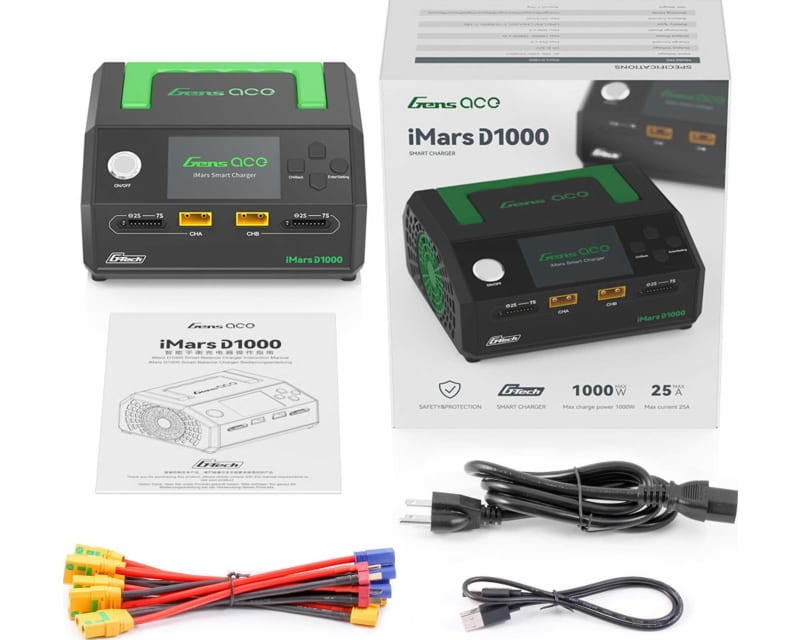 Gens Ace D1000 1000W 25A 1-7S G-Tech AC smart charger