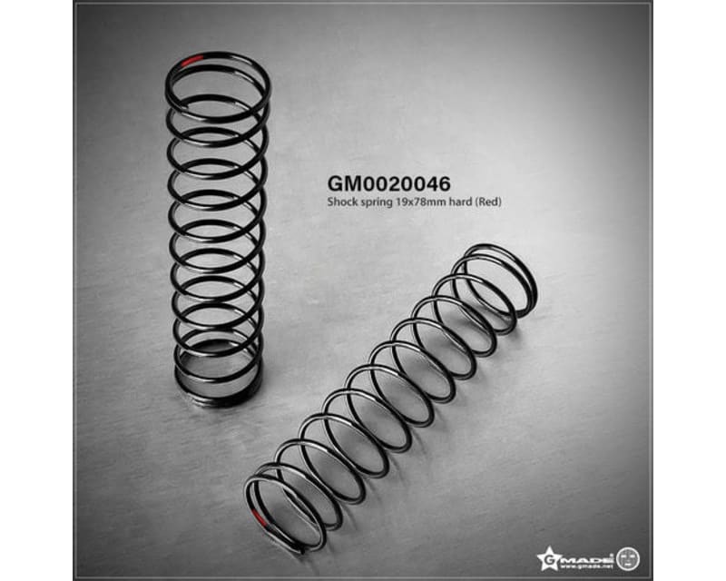 Tap to zoom Hard Shock Spring, 19x78mm, Red