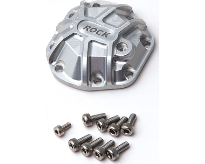 3d Machined Differential Cover Silver for R1 Axle.