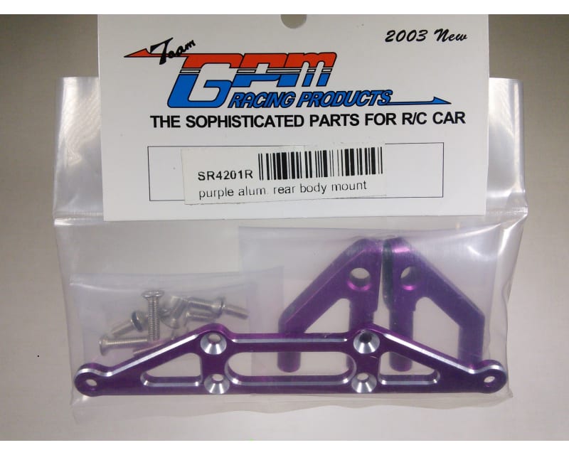 HPI Nitro RS4 Rally Purple Aluminum Rear Body Mount