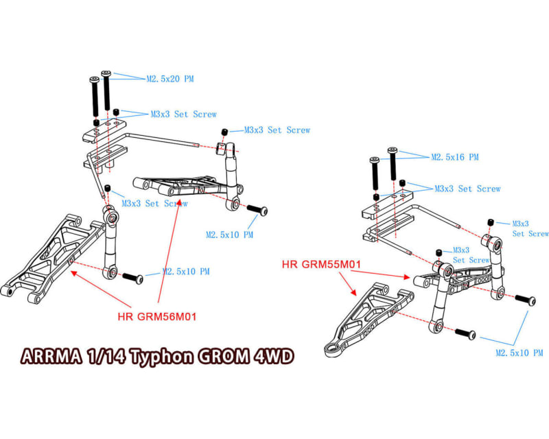 Anti-Roll Sway Bar set Grom Typhon Nascar