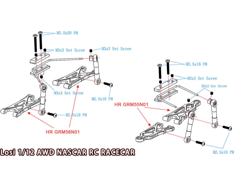 Anti-Roll Sway Bar set Grom Typhon Nascar
