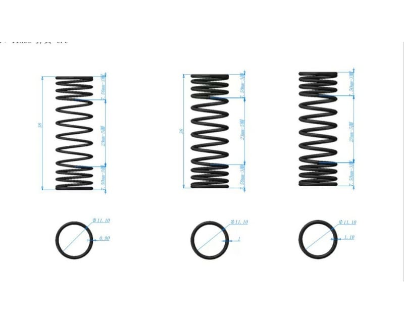 38mm Progressive Rate RS Spring Set - GROM