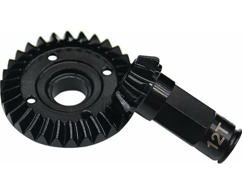 30/12T Steel Helical Diff Ring/Pinion Rear Gear Set GROM