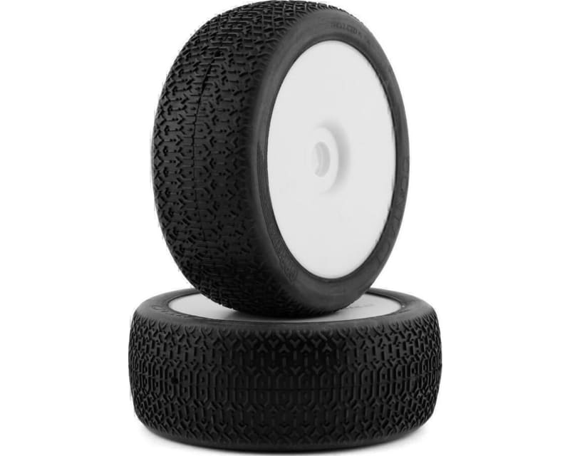 Contact Pre-Mounted 1/8 Buggy Tires (2) (White) (Extra Soft)