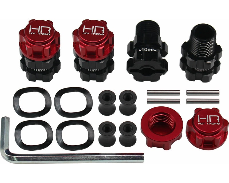 Aluminum Heavy Duty 17mm Hex Hubs 10mm Offset Arrma 1:10 4x4 photo