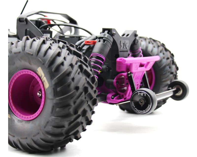 Tap to zoom HD Bearing Rear Skid Plate and Wheelie Bar - Arrma 1:10 2WD