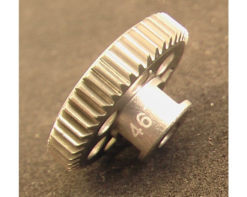 Tap to zoom 46t 64p Hard Anodized Aluminum Pinion Gear
