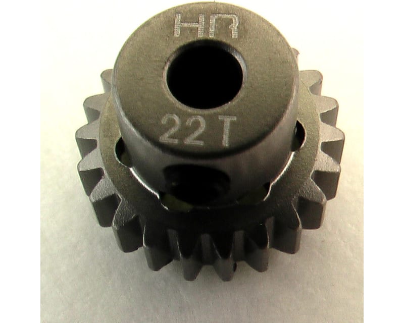 22t 48p Hard Anodized Aluminum Pinion Gear 1/8 Inch Bore