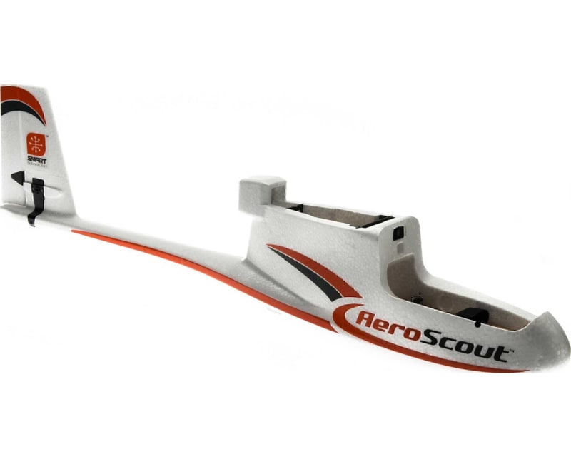 Tap to zoom Fuselage with Elev/Rudder Servos: AeroScout