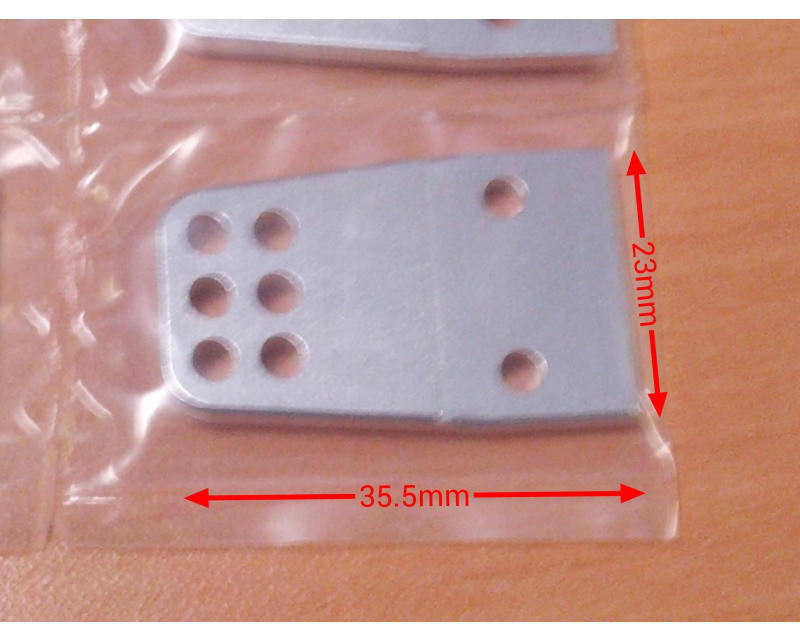 Silver Aluminum Shock Mounting Brackets (4)