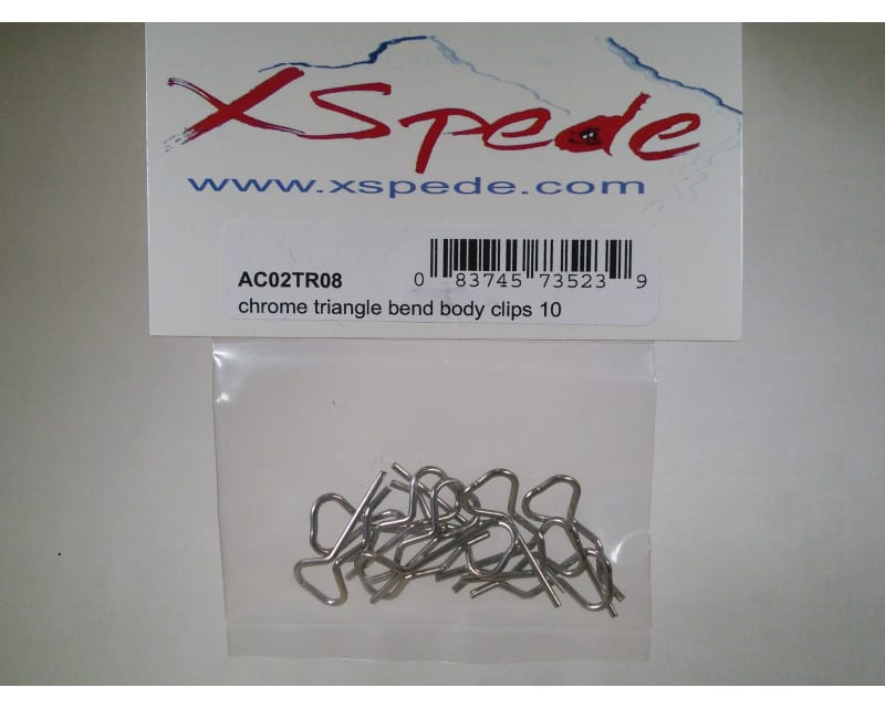 Tap to zoom discontinued chrome Triangle Bend Body Clips (10)