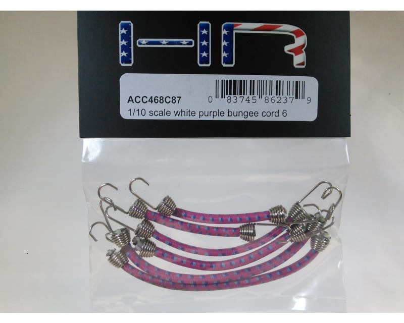 1:10 Scale elastic cord Set (6) Purple W/ Blue