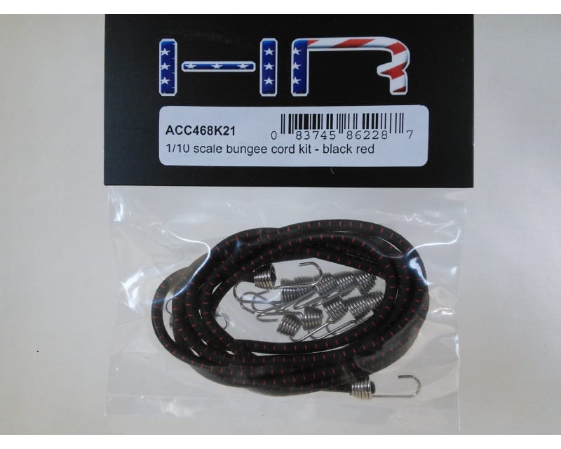 1:10 Scale elastic cord Kit - Black Red