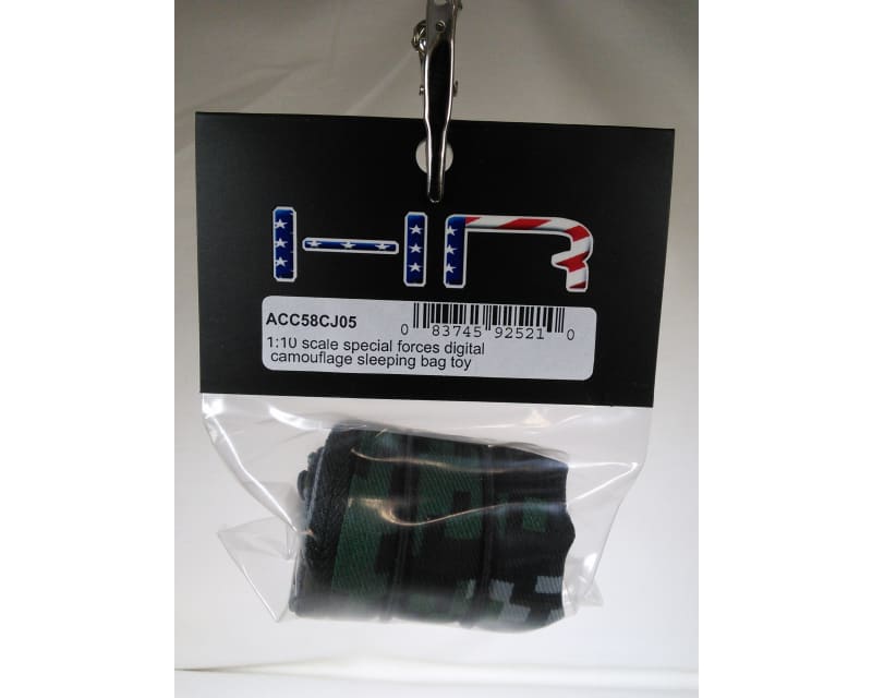 1:10 Scale Special Forces Digital Camouflage Sleeping Bag (Toy)