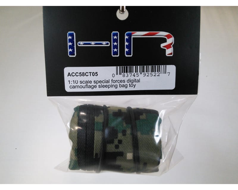 1:10 Scale Special Forces Digital Camouflage Sleeping Bag (Toy)