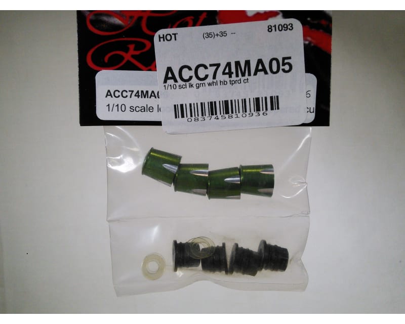 Tap to zoom discontinued Aluminum Wheels Nut Caps and M4 Nuts (Green)(4) - M