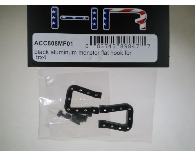Black Aluminum Monster Flat Shackles TRX-4 SCX10 SCX10 II