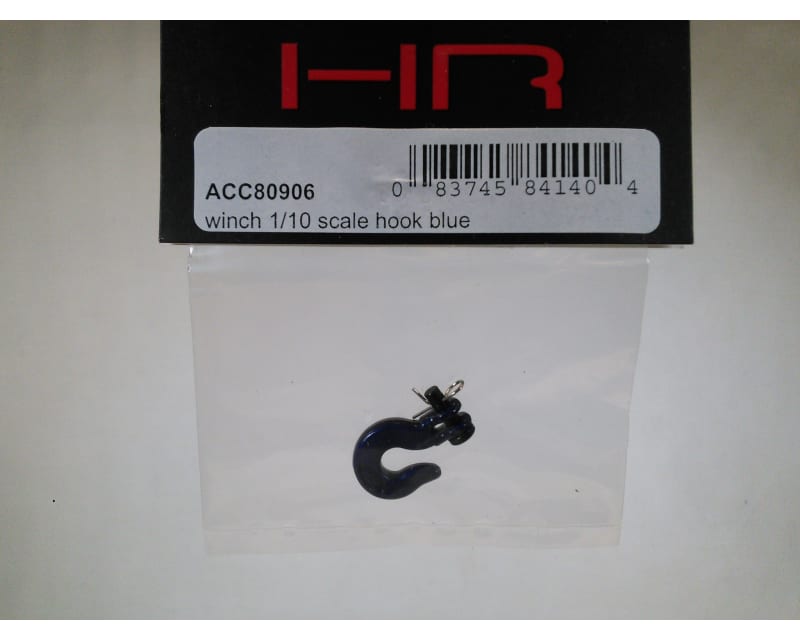 Aluminum Winch 1:10 Scale Hook (Blue)