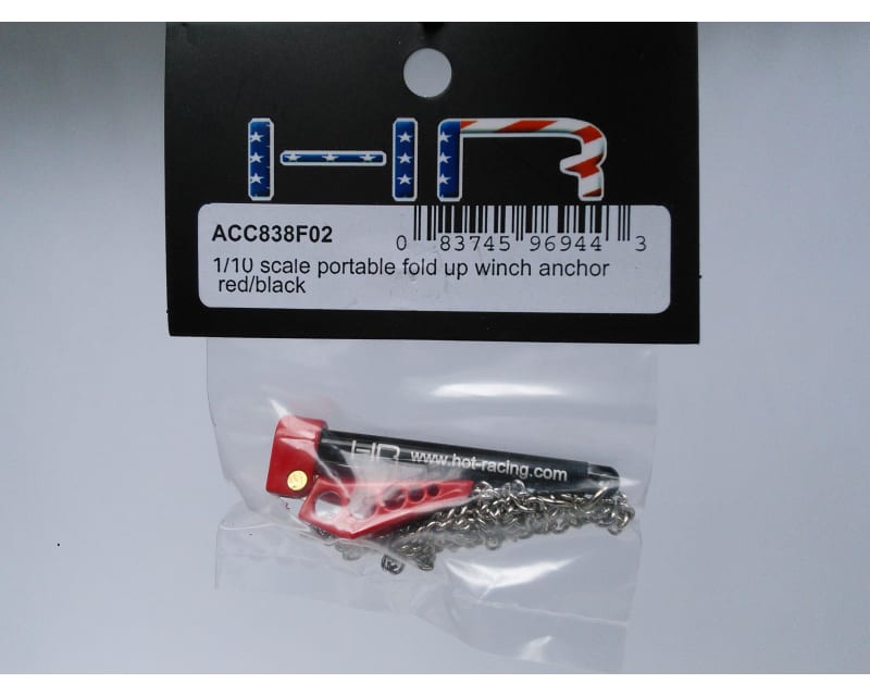 1:10 Scale Portable Fold Up Winch Anchor Red/Black