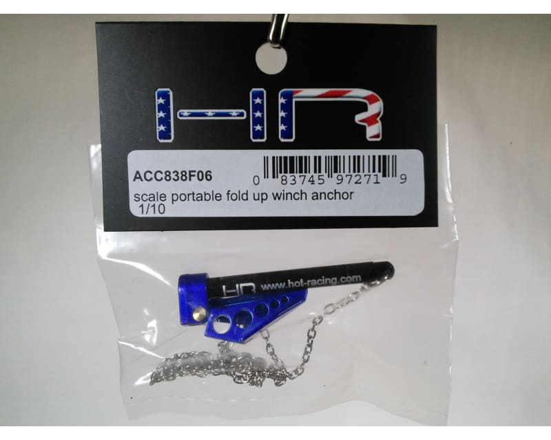 Tap to zoom 1:10 Scale Portable Fold Up Winch Anchor Blue/Black