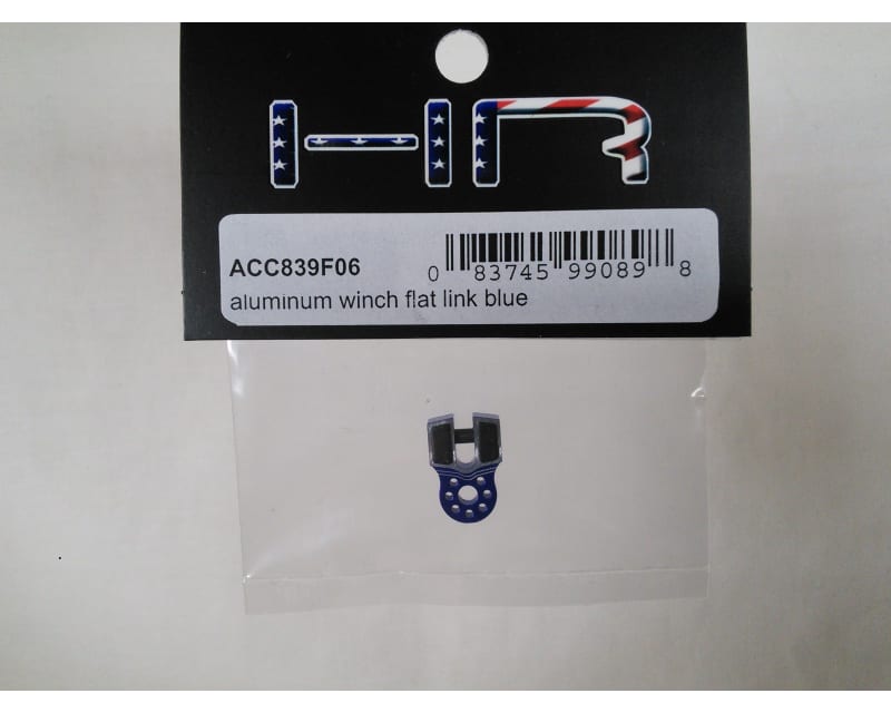 Aluminum Winch Flat Link Blue