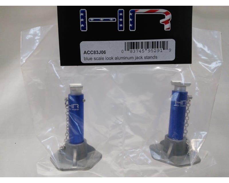 Blue 1:10 Scale Aluminum Jack Stands