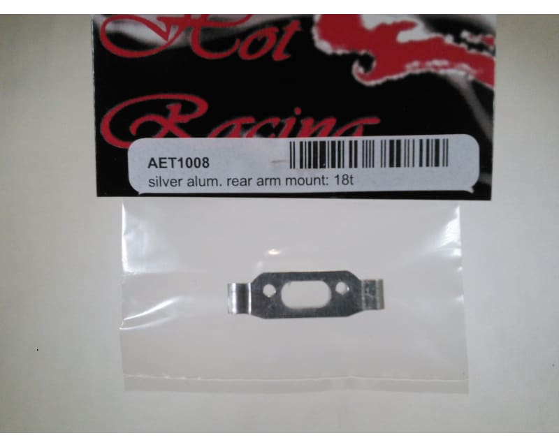 Silver Aluminum Rear Arm Mount: 18t