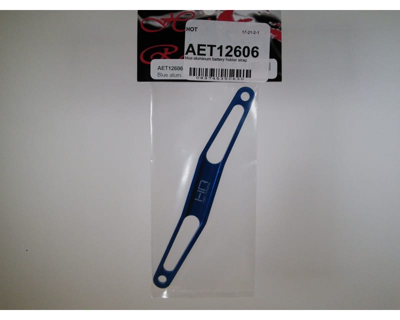 Blue Aluminum Battery Holder Strap