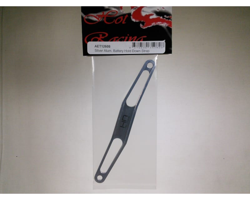 Silver Aluminum Battery Hold Down Strap