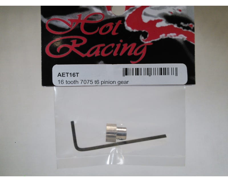 Tap to zoom 16T 0.5 Mod Aluminum Pinion Gear - Mini-T RC18T