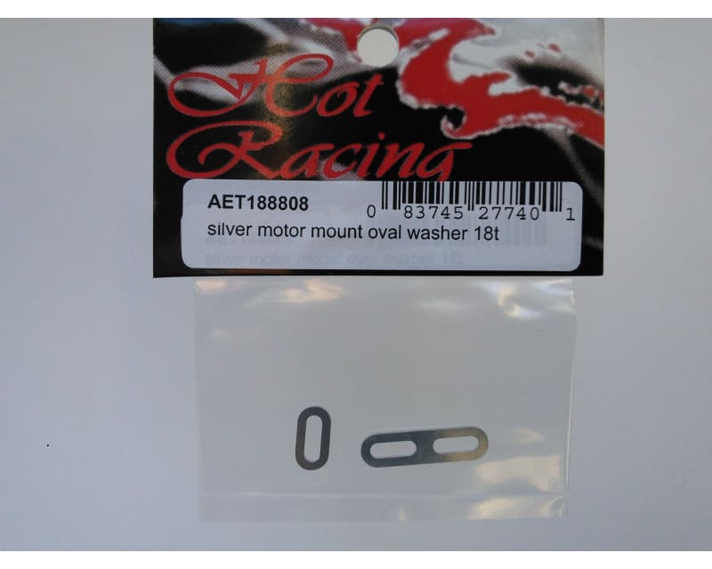 Silver motor mount oval washer 18t