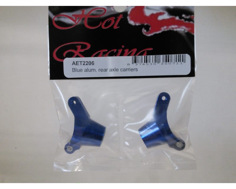 Blue alum. rear axle carriers