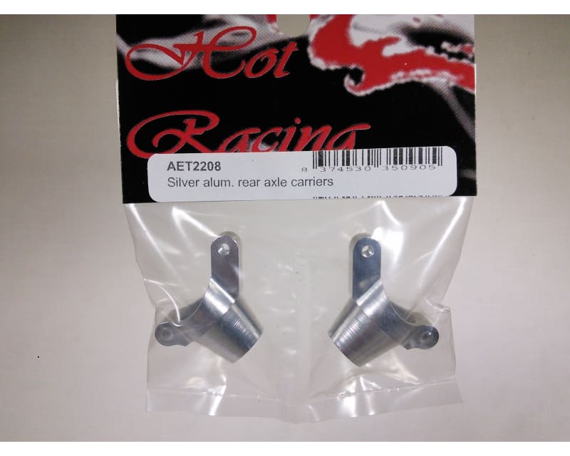 Silver alum. rear axle carriers