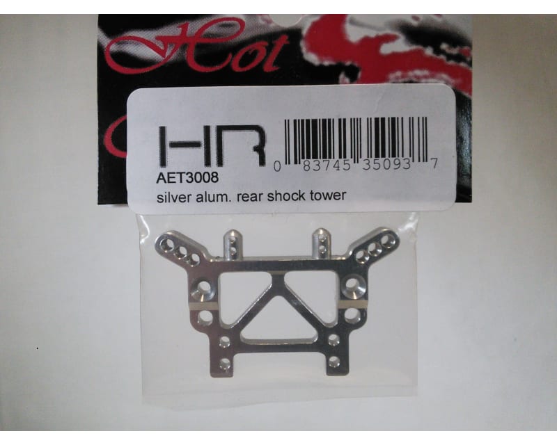 Silver alum. rear shock tower