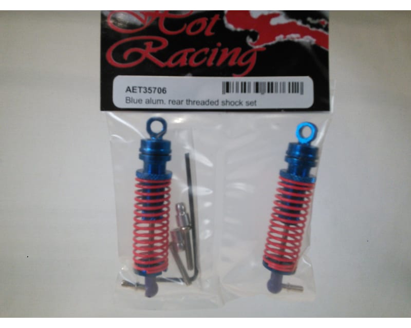 Tap to zoom discontinued Blue Aluminum Rear Threaded Shock Set