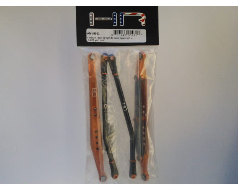 Orange Aluminum & Cf Link Set Axial Rr10 Smt10 Yeti