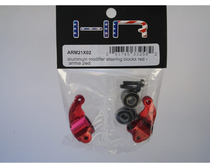 Aluminum Oversize bearing Knuckle (RED) - ARRMA 2WD