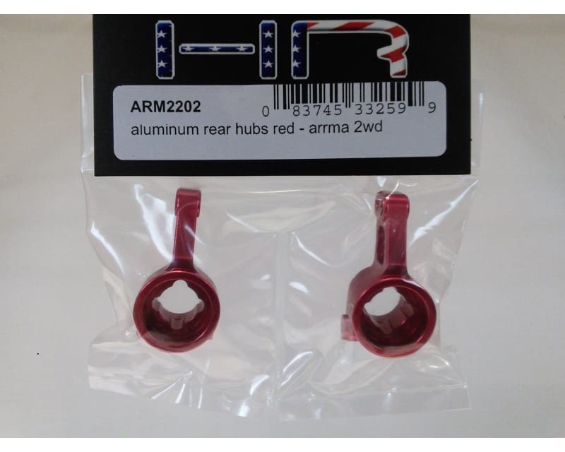 Aluminum Rear Hubs (Red) - Arrma 2WD