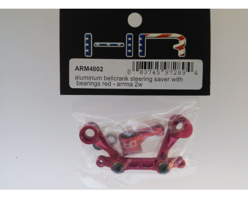 Aluminum Bellcrank Steering Saver with Bearings (Red) - Arrma 2w