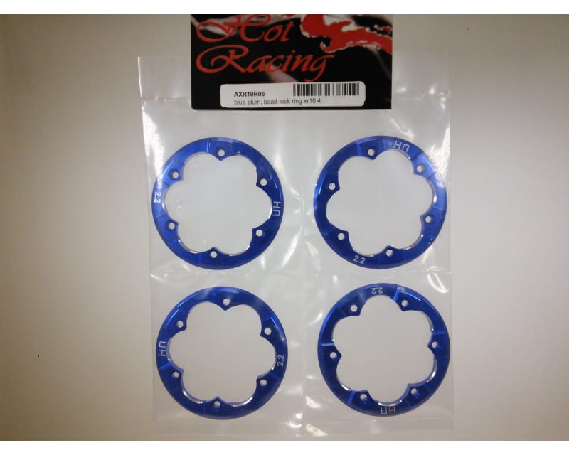 Tap to zoom discontinued Aluminum Bead-Lock Ring (4)(Blue) - Axial Xr10