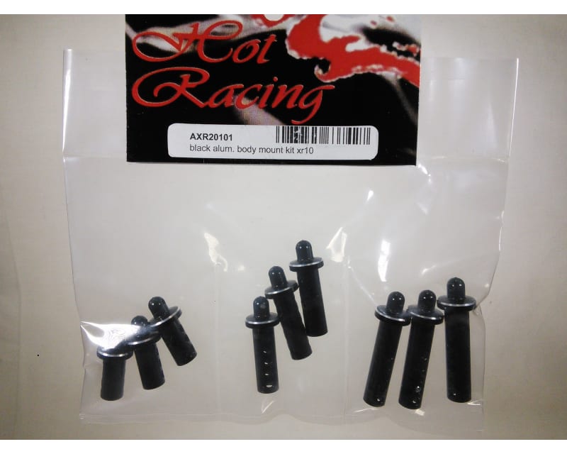 Black Aluminum Body Post Ext Kit : Xr10