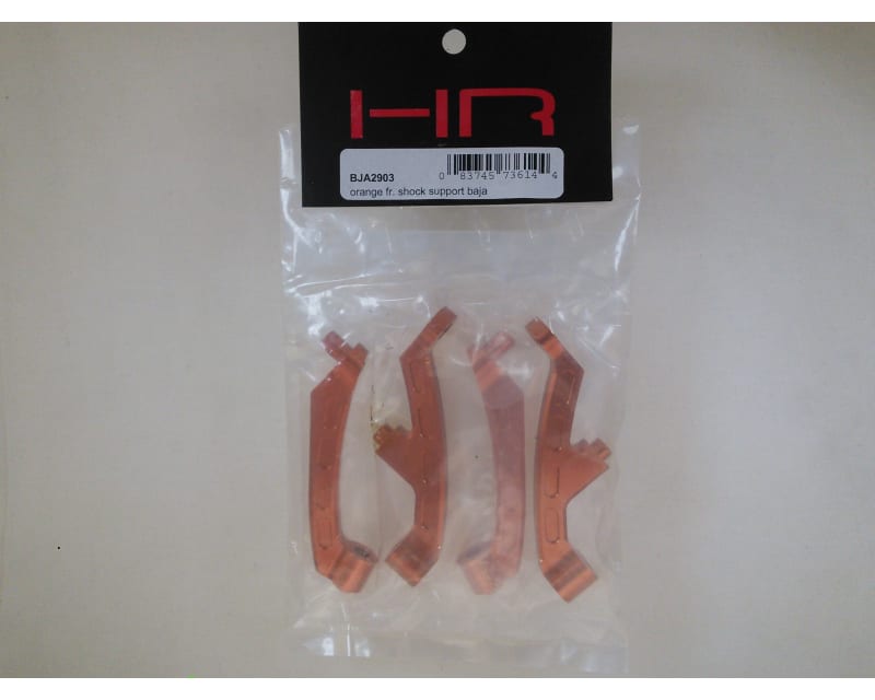 discontinued Front Aluminum Orange Shock Support: HPI Baja