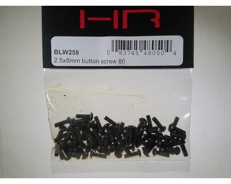 discontinued M2.5x8mm BHCS Button Head Cap Screws (80)