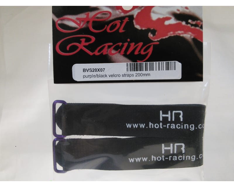 Tap to zoom discontinued Lp Purple/Black hook and loop Straps 200mm