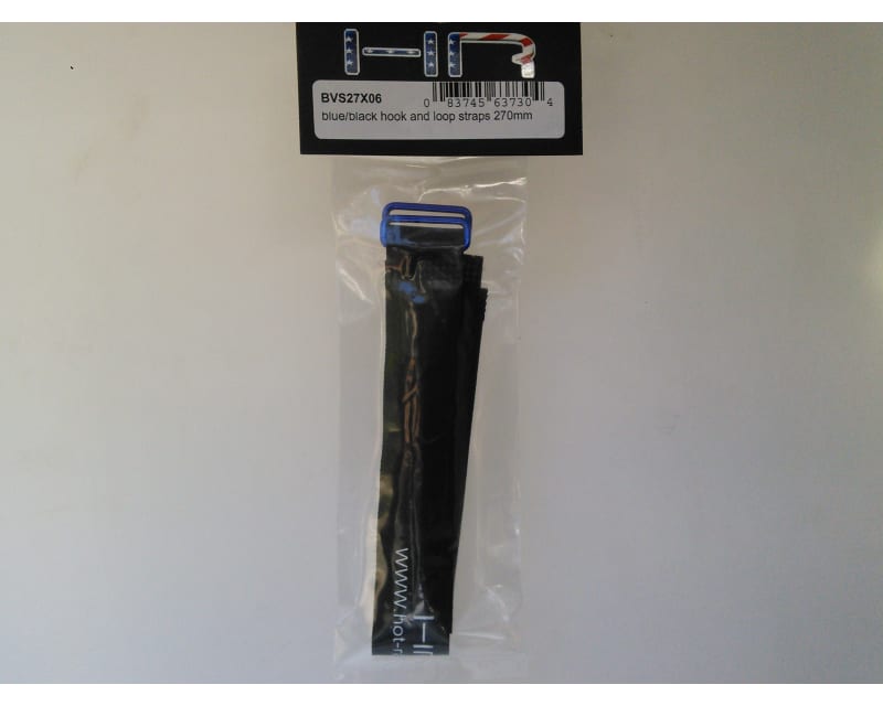 Blue/Black hook and loop Straps 270mm